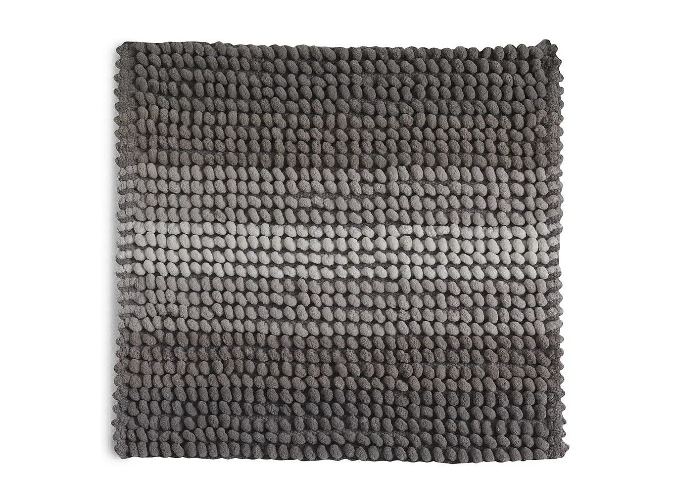 Tapis De Salle De Bain 50X50 En Coton Et Microfibre Gris Tourterelle | Benjamin