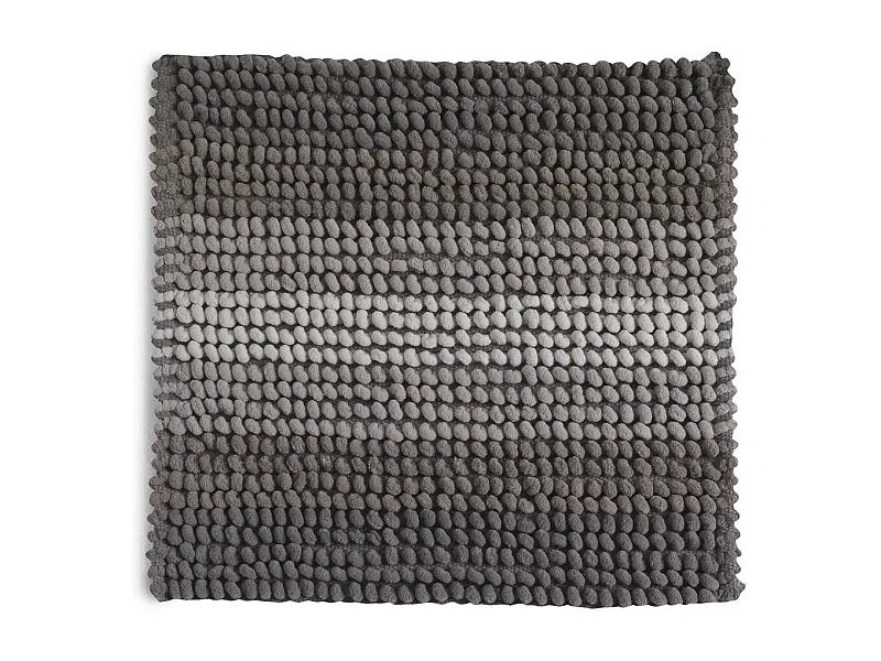 Tapis De Salle De Bain 50X50 En Coton Et Microfibre Gris Tourterelle | Benjamin