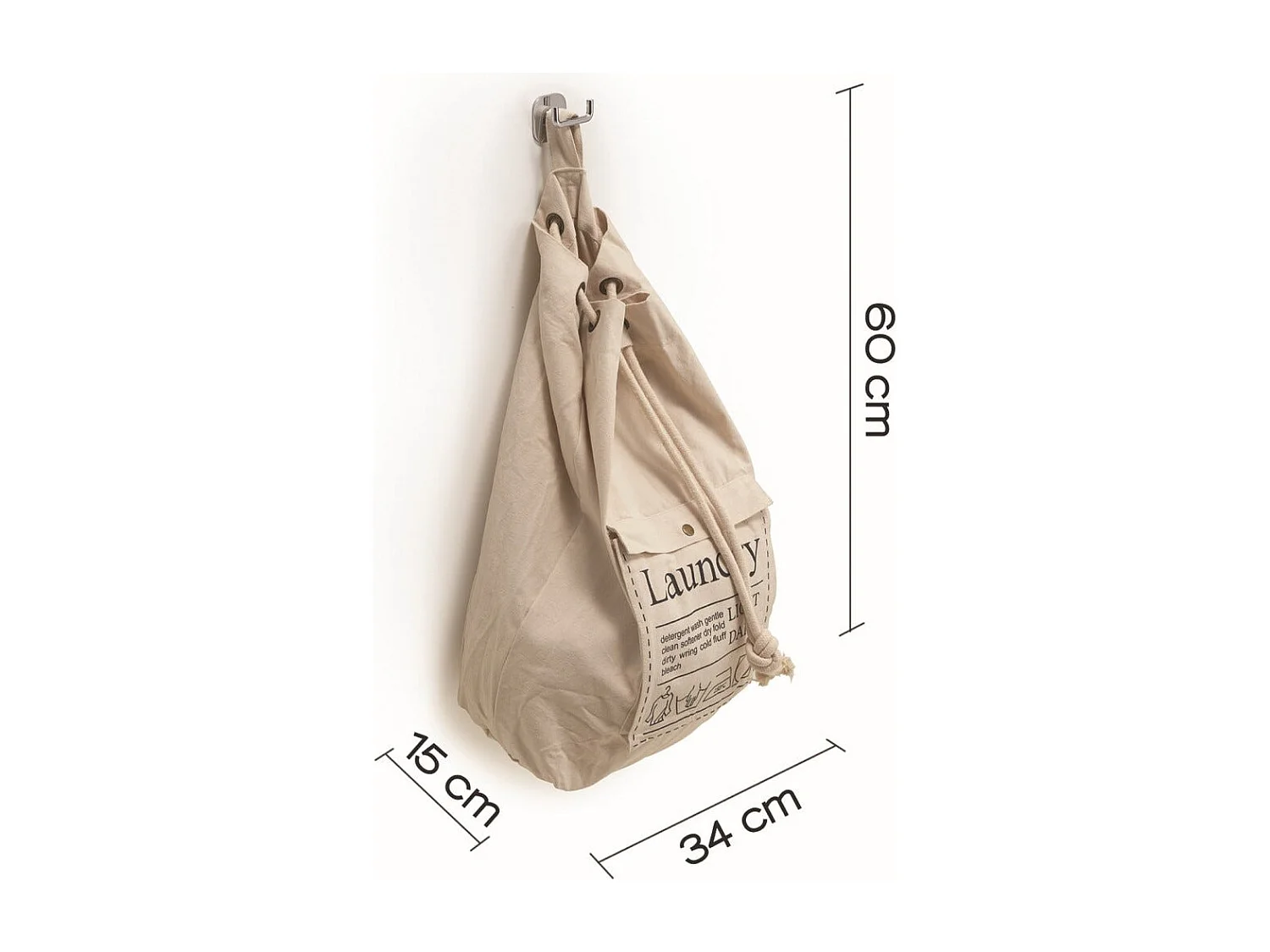 Sac À Linge En Coton 30Lt