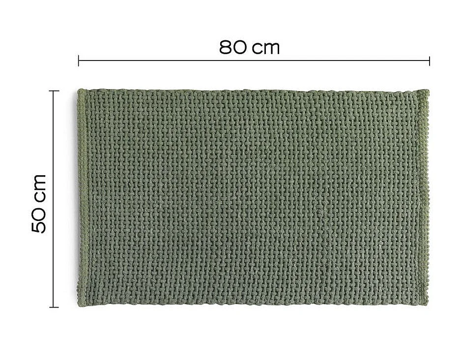 Tapis De Bain Antidérapant 50X80 Vert | Frangipani