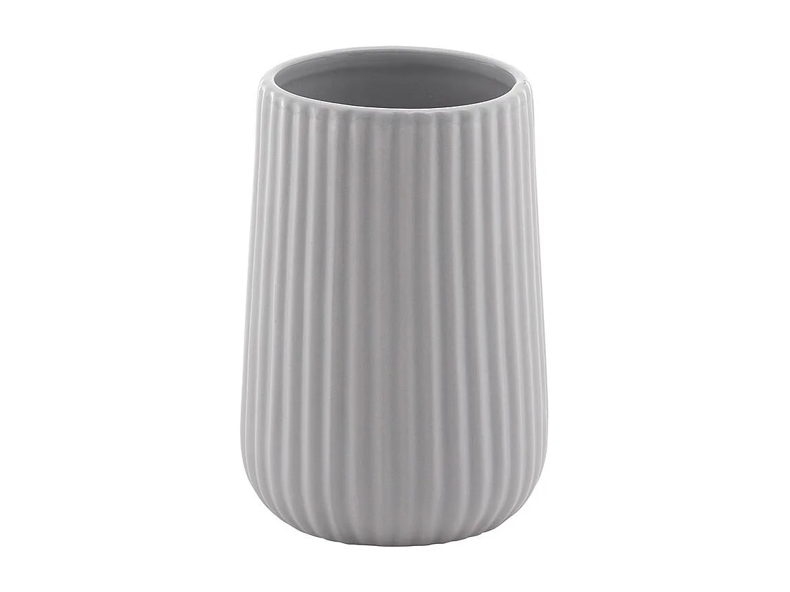 Porte-Brosses À Dents En Céramique Grise À Poser | Dory