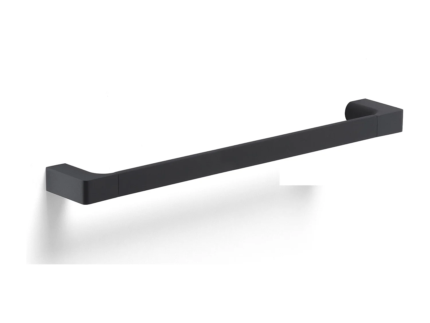 Porte-Serviettes Mural Moderne Avec Barre Cm 45 En Laiton Noir Mat | Palazzo