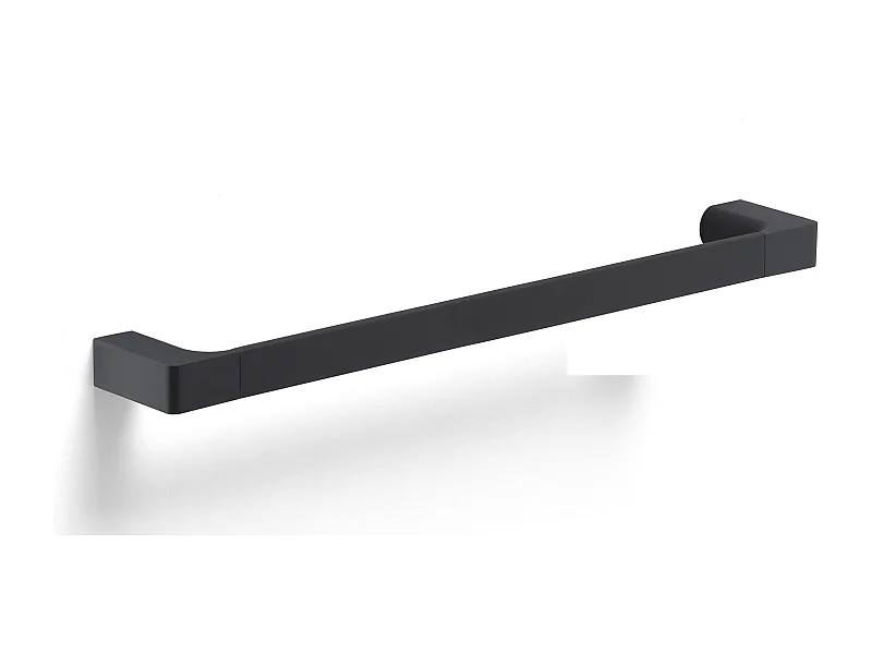 Porte-Serviettes Mural Moderne Avec Barre Cm 45 En Laiton Noir Mat | Palazzo
