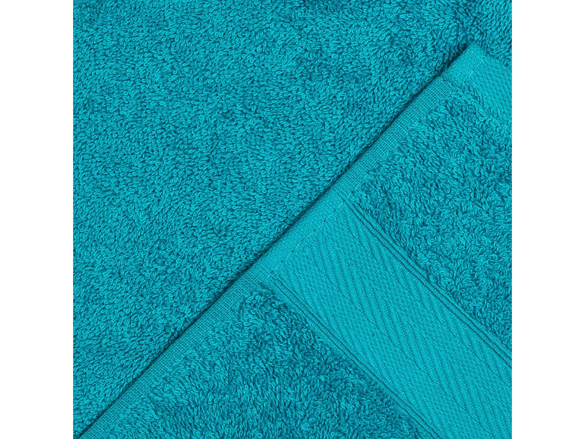 Set De Serviettes Éponge 3 Pièces De Différentes Tailles, Couleur Peacock | Teddy