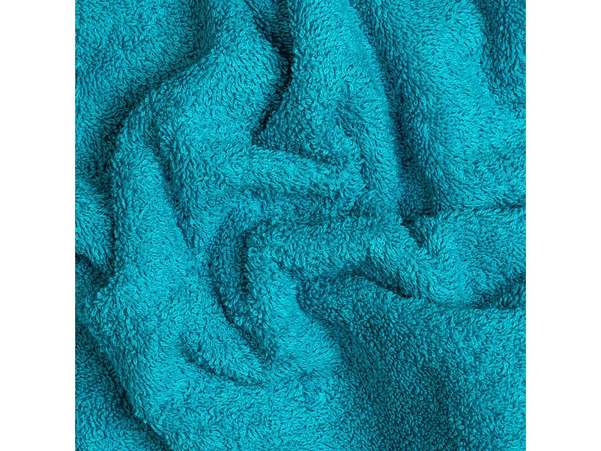 Set De Serviettes Éponge 3 Pièces De Différentes Tailles, Couleur Peacock | Teddy