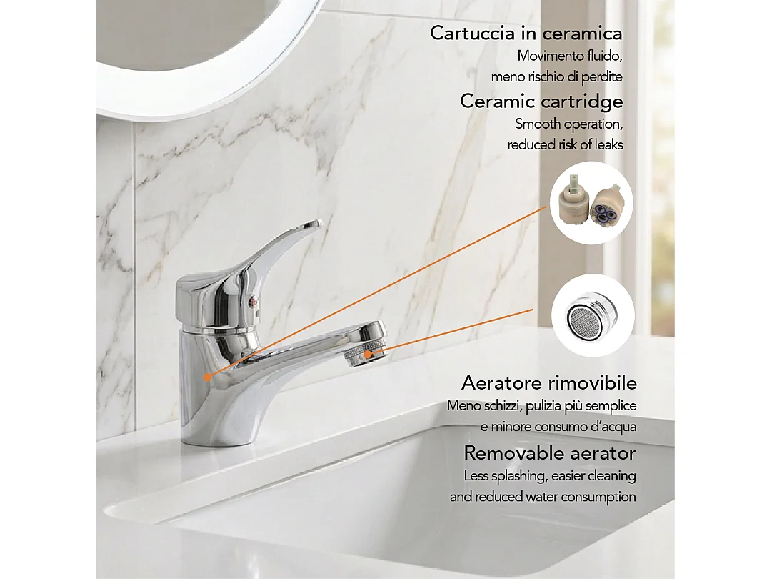 Robinetterie Mitigeur Monocommande Pour Lavabo | Cembra