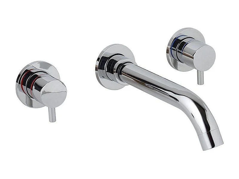 Mitigeur Pour Lavabo Mural Chromé | Fassa