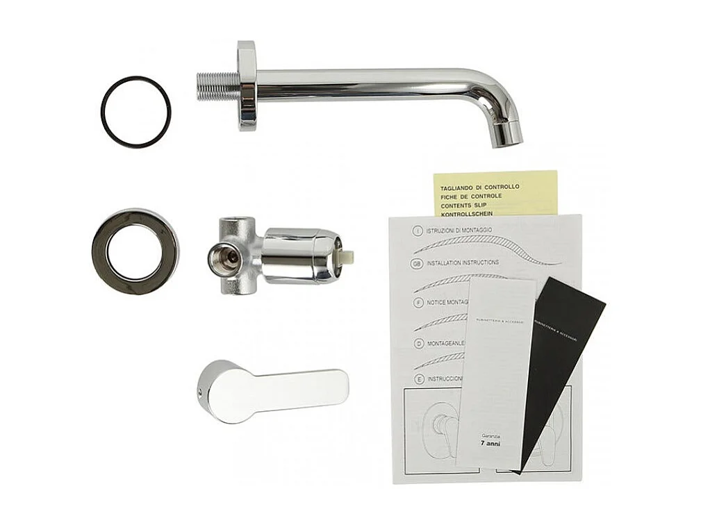 Robinet Mitigeur Chromé Lavabo Mural