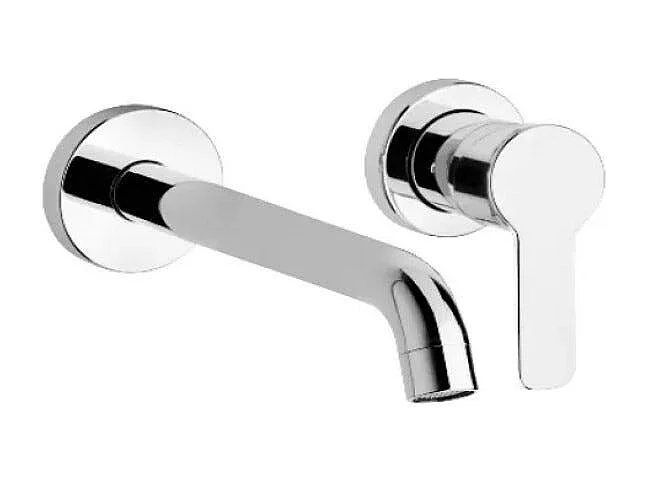 Robinet Mitigeur Chromé Lavabo Mural