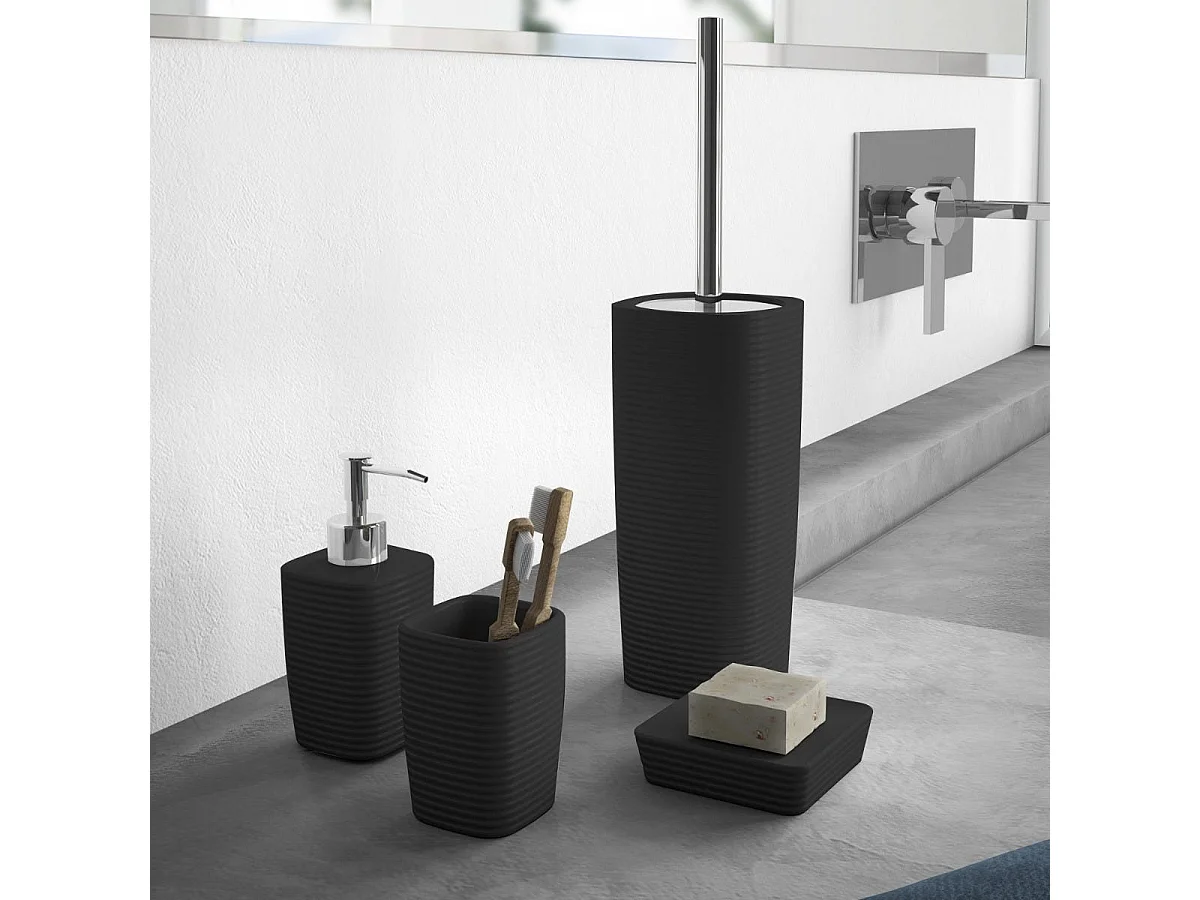 Porte-Brosse À Dents En Céramique Noire | Calla