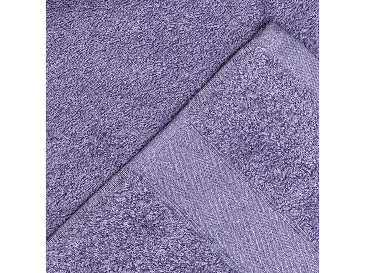 Ensemble De Serviettes De Bain 3-Pièces Teddy Cotton Terry Mauve  | Teddy