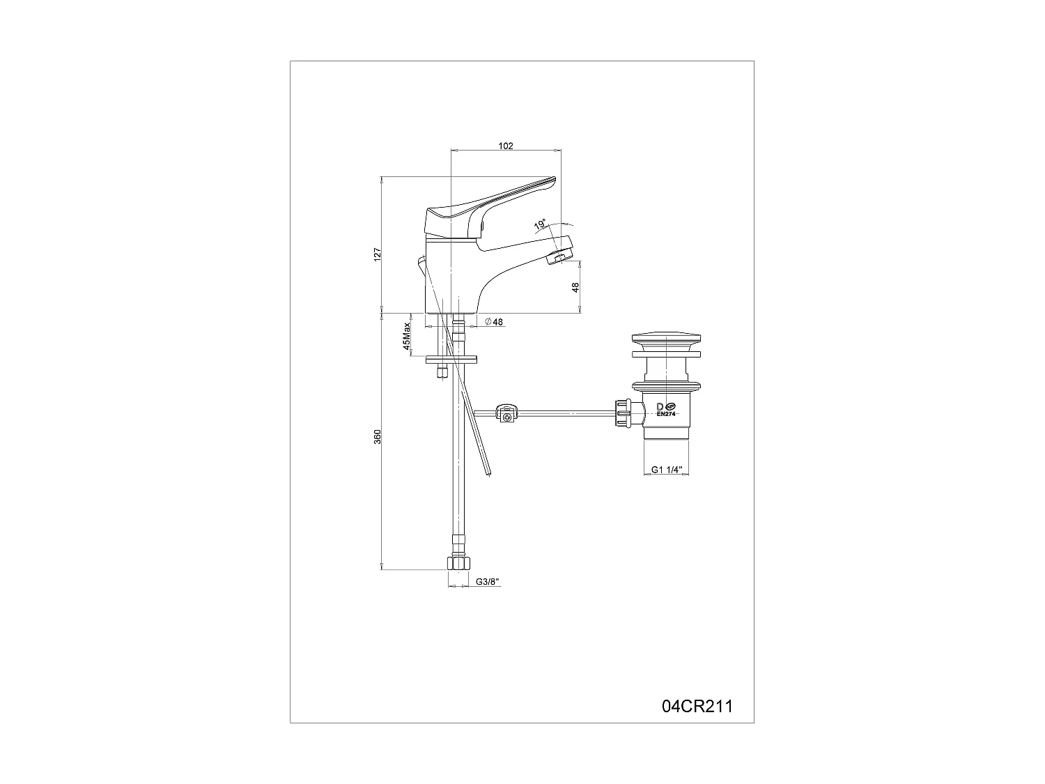 Mitigeur Pour Lavabo De Salle De Bains Robinet Mitigeur Avec Évacuation | Space