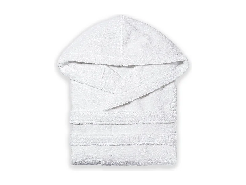 Peignoir Unisexe En Coton Blanc  | Teddy