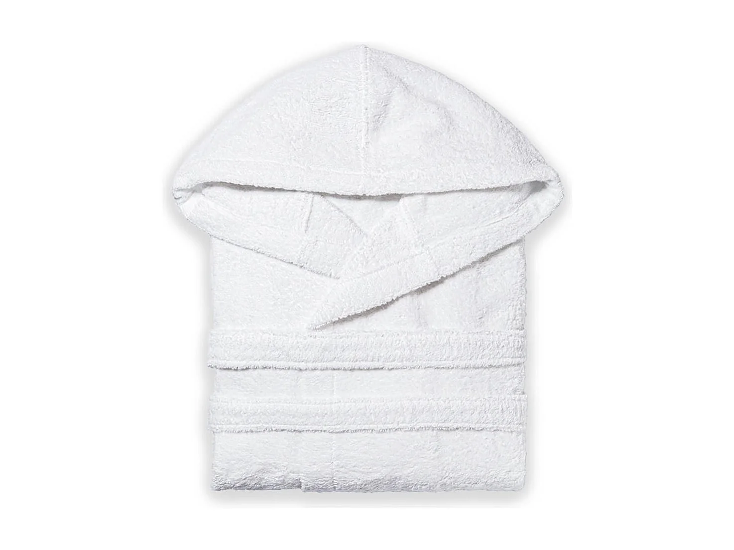 Peignoir Unisexe En Coton Blanc  | Teddy