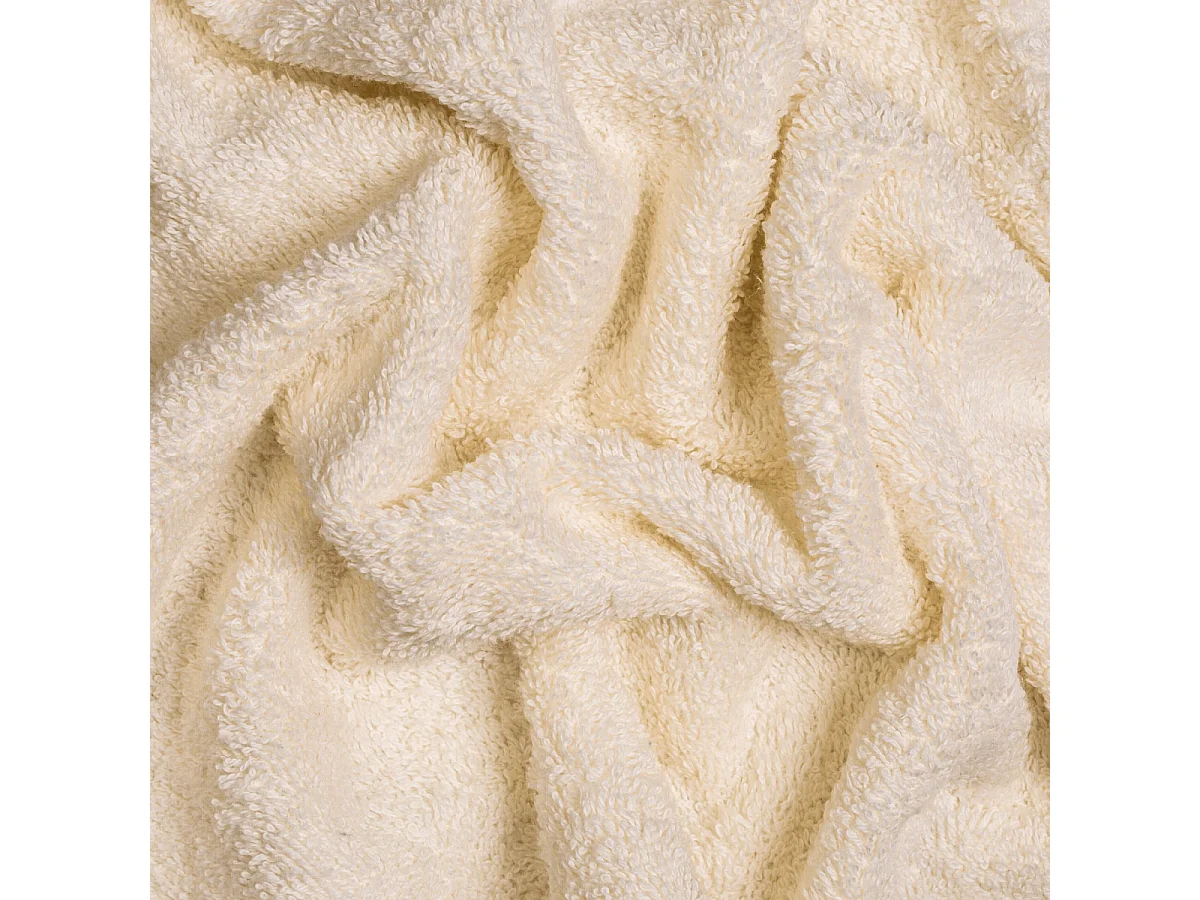 Kit De Serviettes En Coton Teddy En Différentes Tailles Ivoire  | Teddy