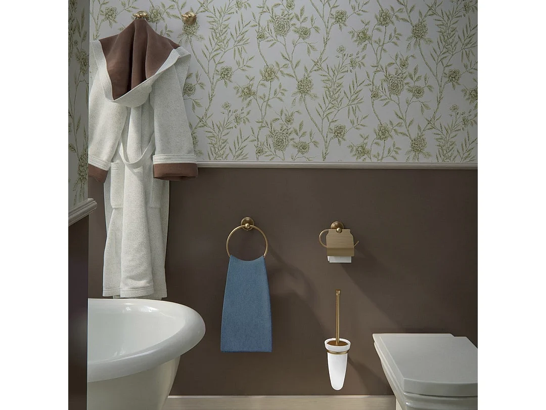 Porte-Serviettes En Acier De Couleur Bronze | Rosa