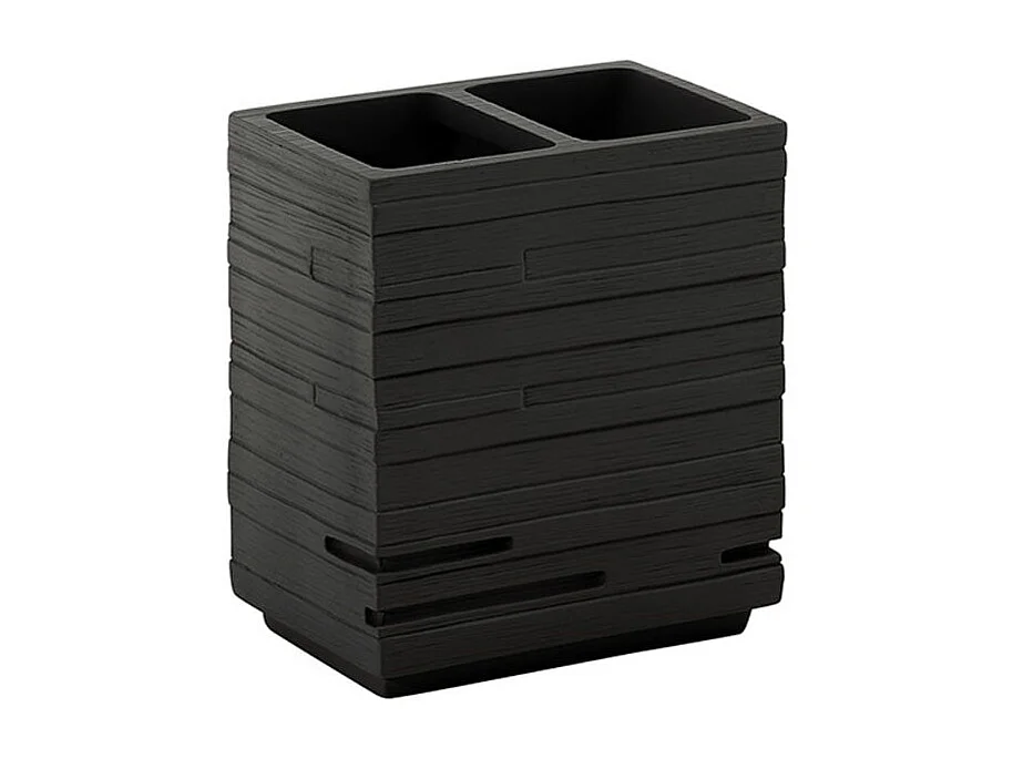 Porte-Brosse À Dents En Résine Noir | Pervinca