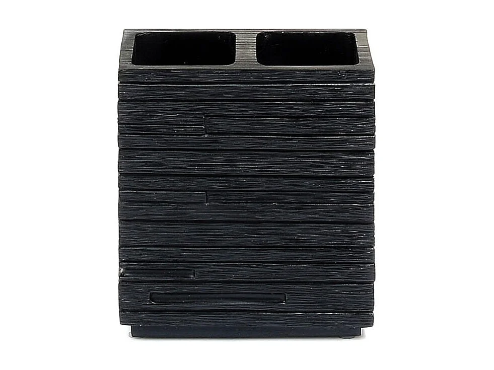 Porte-Brosse À Dents En Résine Noir | Pervinca