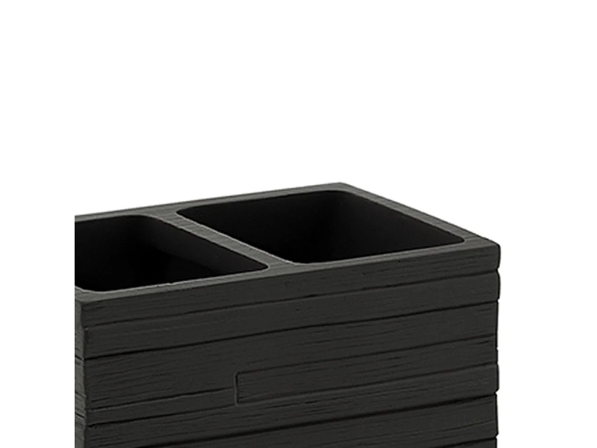 Porte-Brosse À Dents En Résine Noir | Pervinca