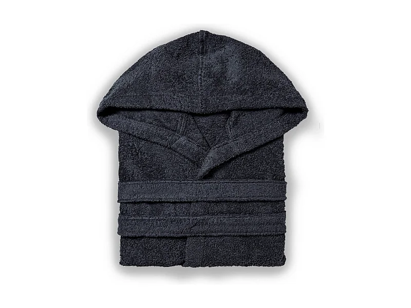 Peignoir Unisexe En Coton Gris Fumée | Teddy