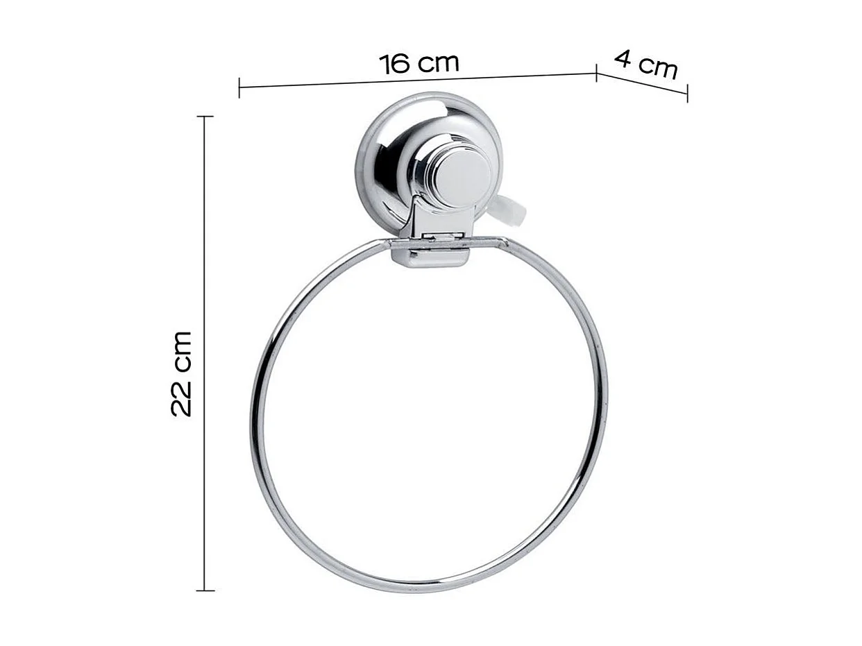 Porte-Serviette Annulaire Avec Ventouse | Menta