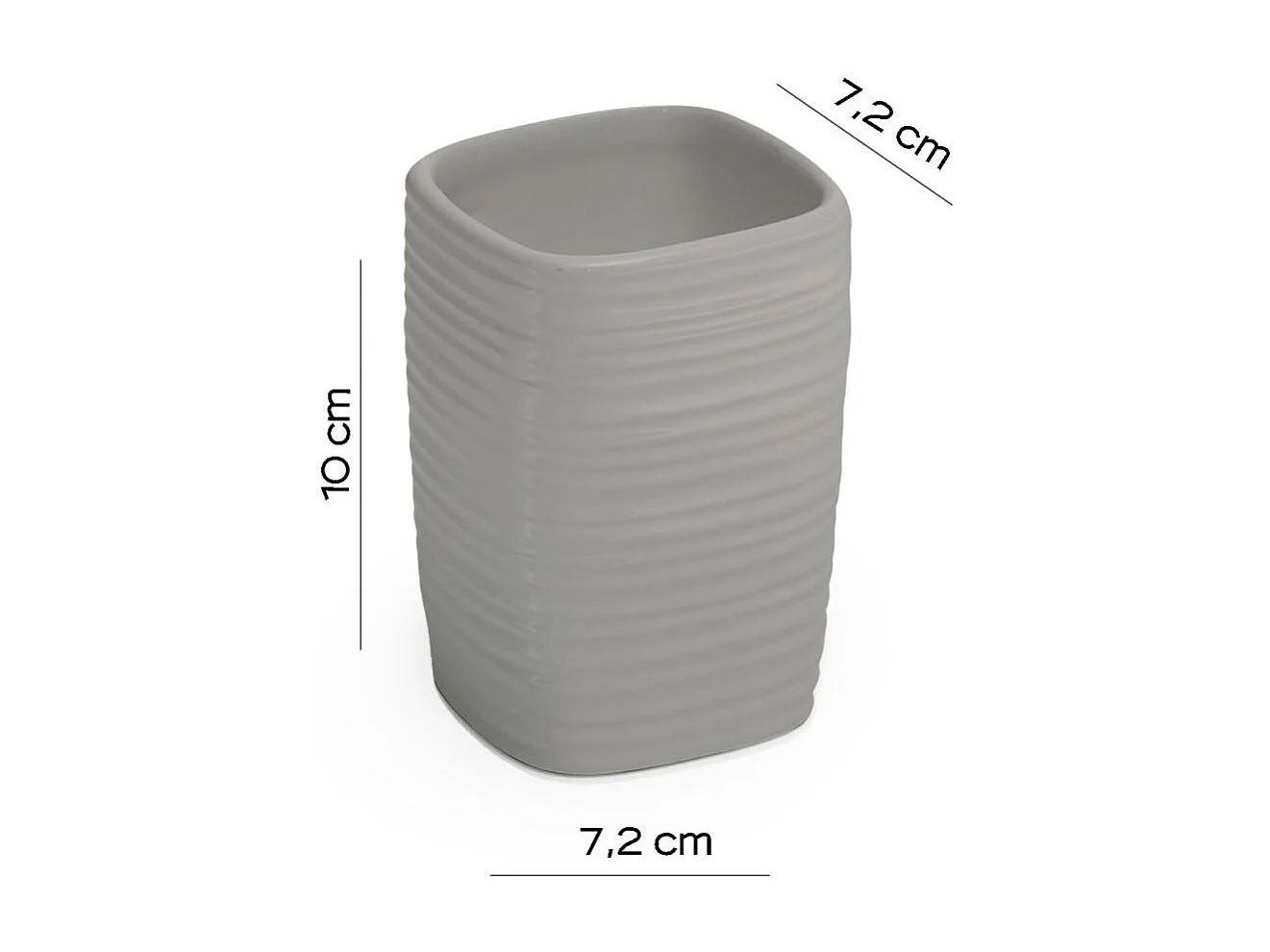 Porte-Brosse À Dents En Céramique Grise | Calla