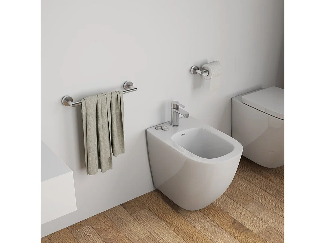 Porte-Serviettes 30Cm Acier Chromé Brossé | Loto