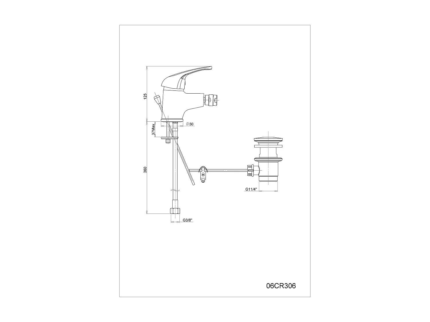Robinet Mitigeur Monocommande Pour Bidet | Future