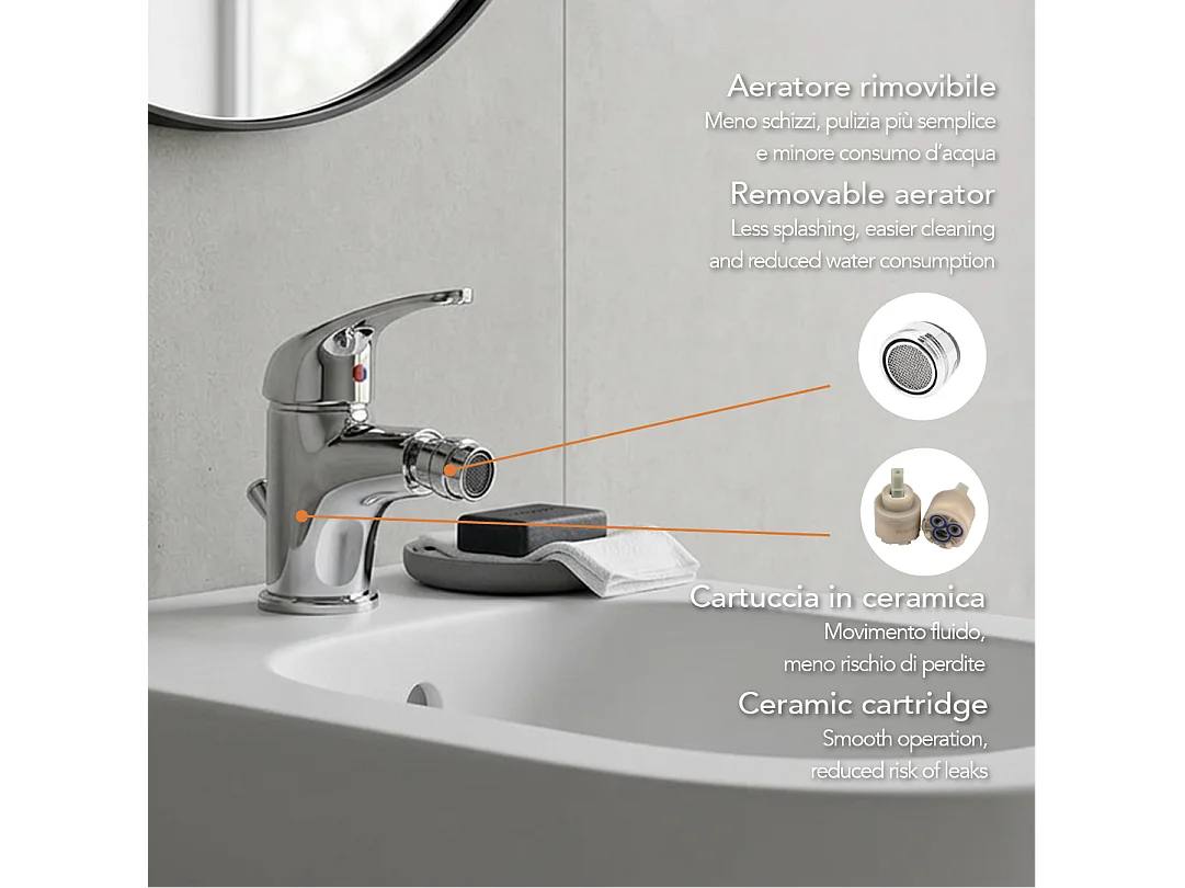 Robinet Mitigeur Monocommande Pour Bidet | Future