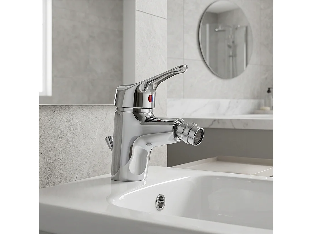 Robinet Mitigeur Monocommande Pour Bidet Avec Évacuation | Space