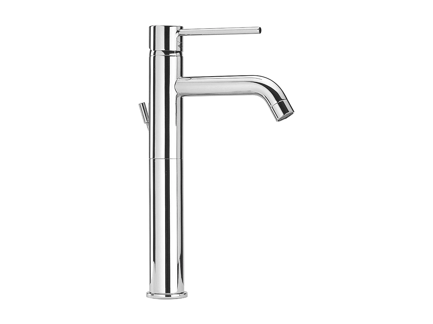 Robinet Lavabo Haut Mitigeur Chromé Poignée Ronde