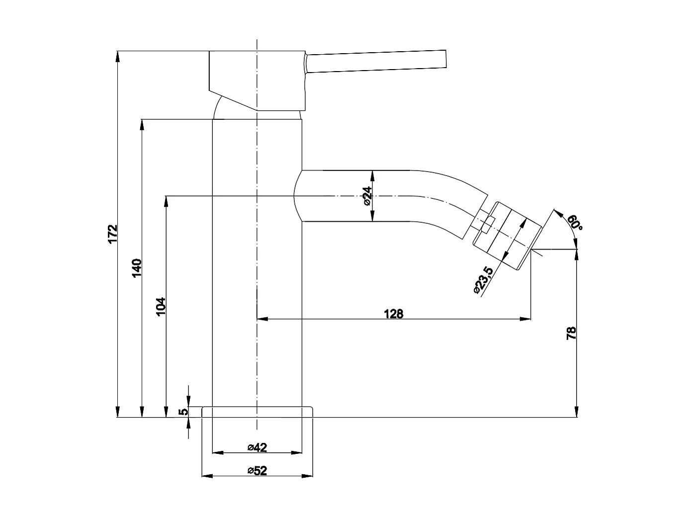 Mitigeur Pour Bidet Finition Chromée | Fassa