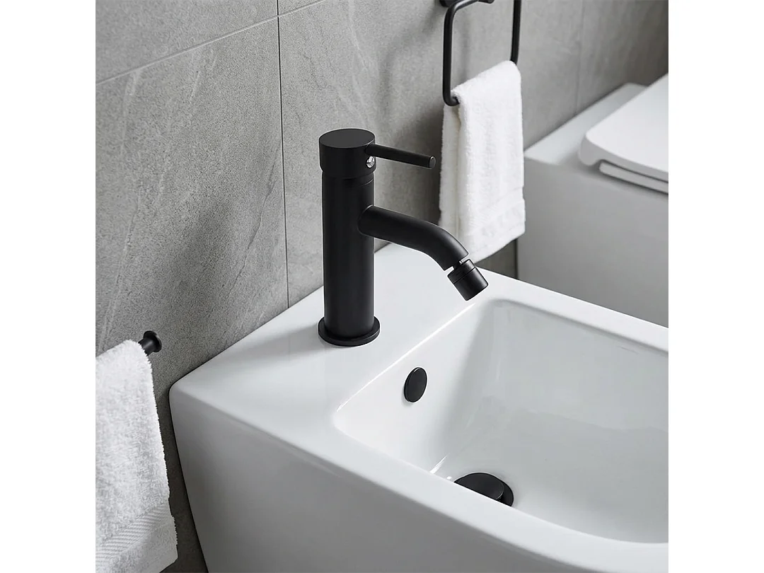 Mitigeur Pour Bidet En Noir Mat | Fassa