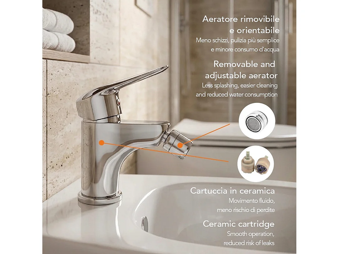 Mitigeur Monocommande Pour Bidet Chromé | Bormio