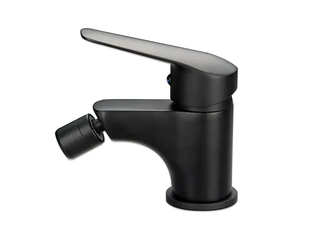 Mitigeur Monocommande Bidet Noir Mat | Bormio