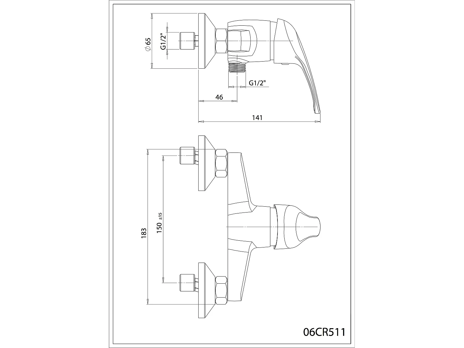 Robinet Mitigeur Externe De Douche Monocommande | Future