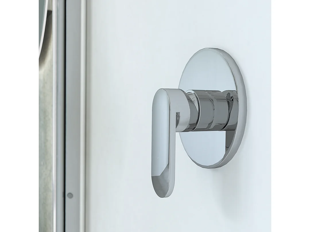 Ensemble Extérieur Pour L'encastrement De La Plaque De Douche + Levier | Amalfi