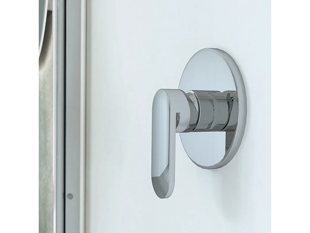 Ensemble Extérieur Pour L'encastrement De La Plaque De Douche + Levier | Amalfi