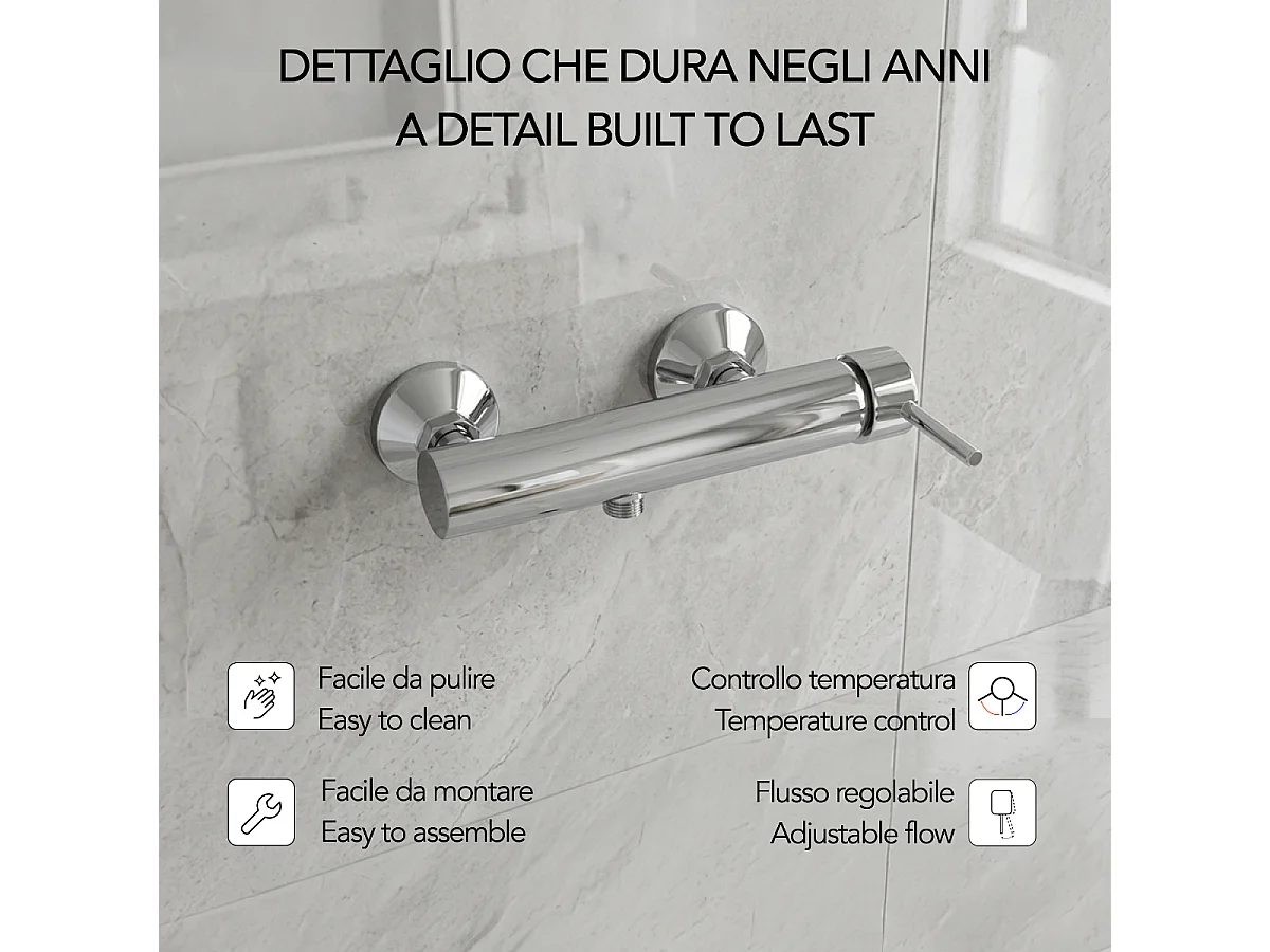 Mitigeur Externe Pour Douche Finition Chromée | Fassa