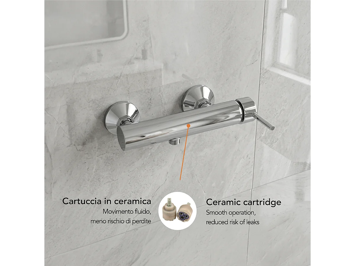 Mitigeur Externe Pour Douche Finition Chromée | Fassa