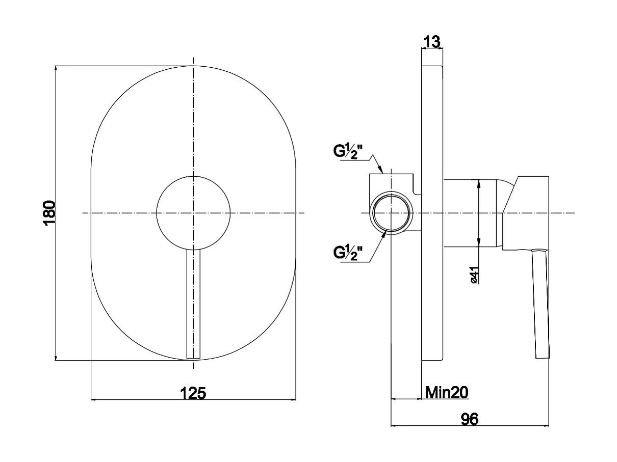 Ensemble Mitigeur Pour Douche À Encastrer Chromé | Fassa