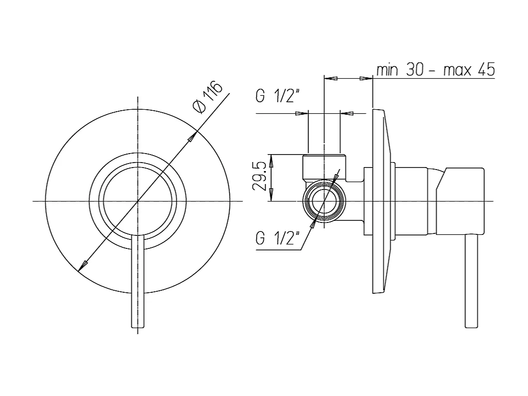Robinet Mitigeur Douche À Encastrer Pour Douche | Salice