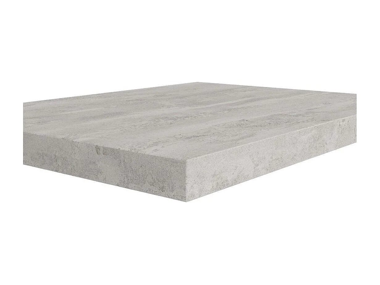 Lavabo De Salle De Bains, 60 Cm, Finition Beton, Plan De Toilette