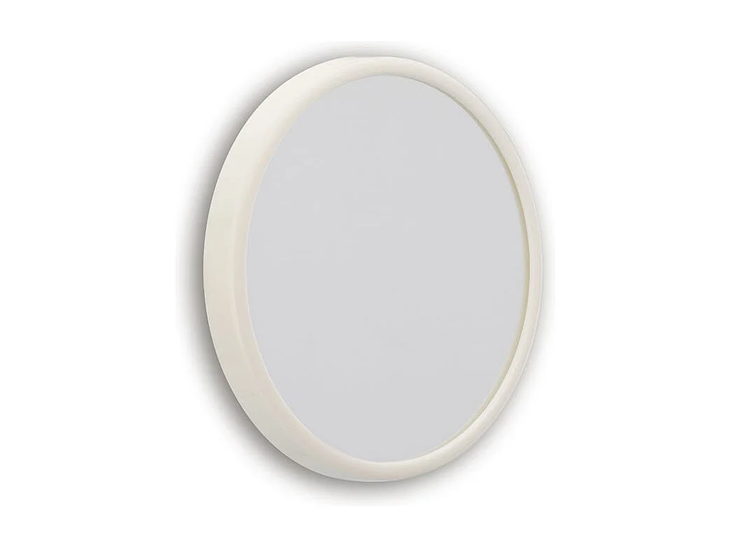 Miroir Grossissant Avec Ventouses Et Corniche Blanche