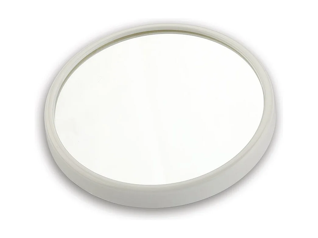Miroir Grossissant Avec Ventouses Et Corniche Blanche