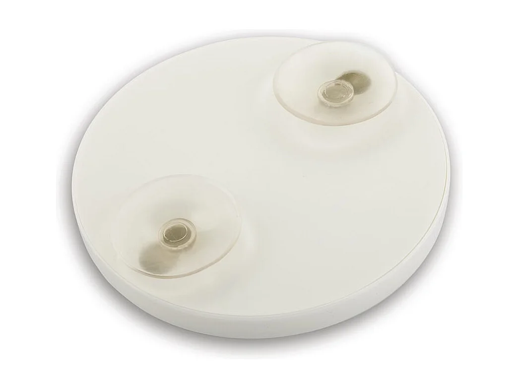 Miroir Grossissant Avec Ventouses Et Corniche Blanche