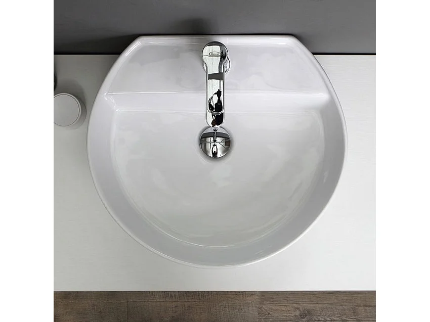 Étagère D'appui Pour Lavabo Blanc Brossé 60 Cm | Valentina