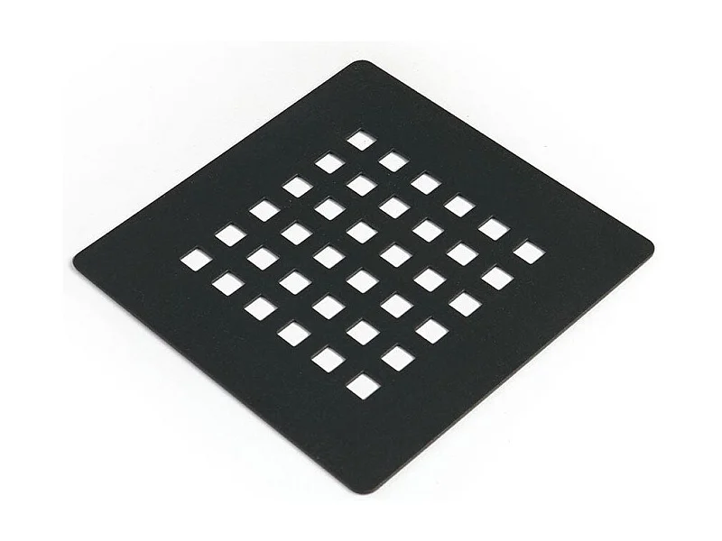 Couvre Siphon De Douche Carré Acier Anthracite | Muse