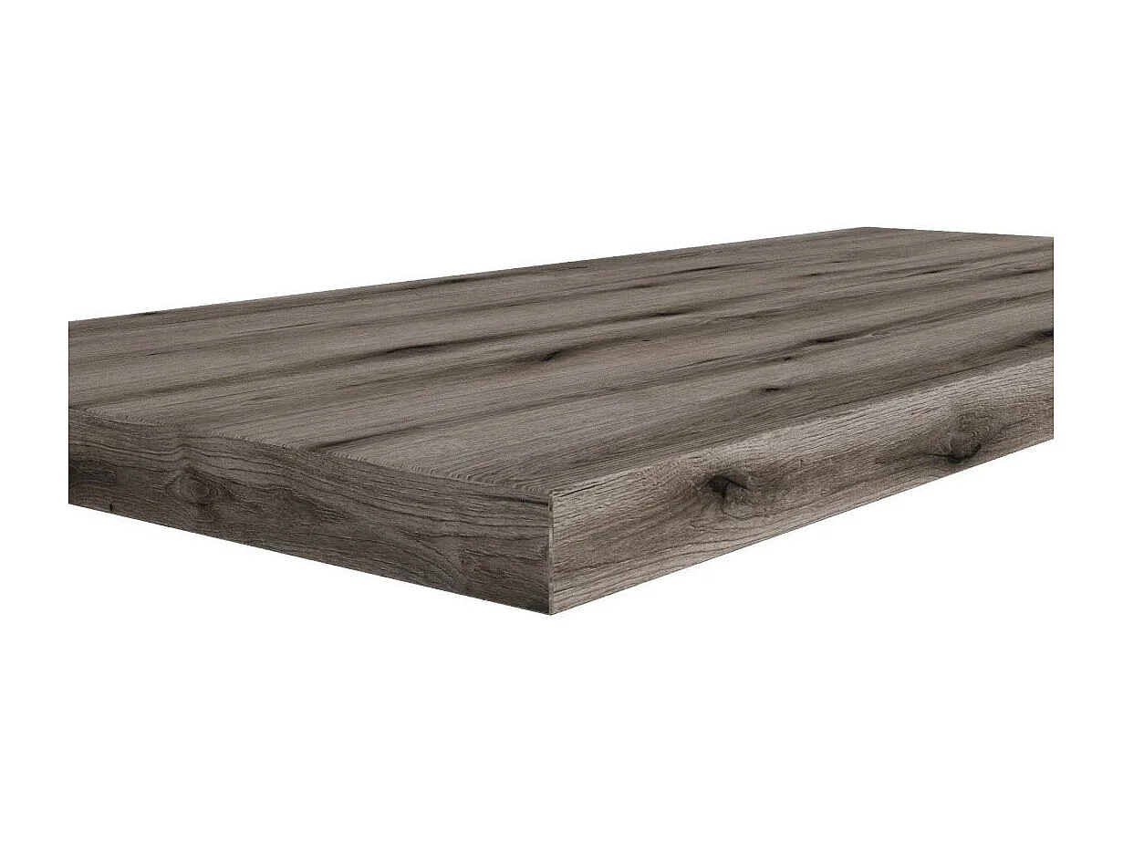 Plateau En Bois De Chêne Fossile Pour Lavabo De Comptoir 100Cm