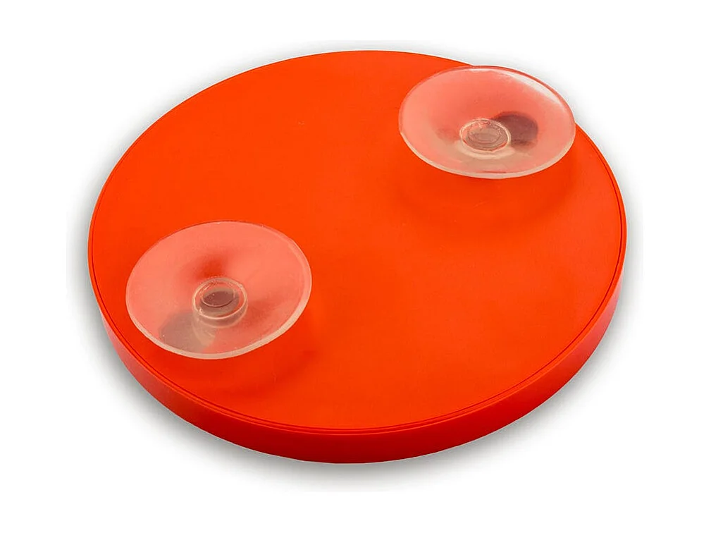 Miroir Grossissant Avec Ventouses Et Corniche Rouge